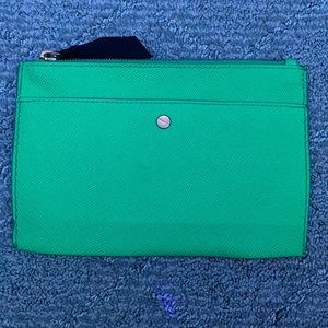 J. Crew neon green clutch